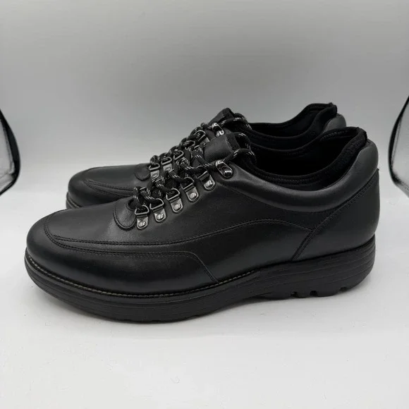 Gravity Defyer G-DEFY Tolken Shoes Mens Sz 13 M Black Leather Slip Resistant